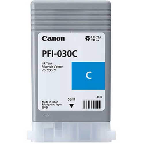 Cartucce CANON PFI-030C 55ml Ciano 3490C001